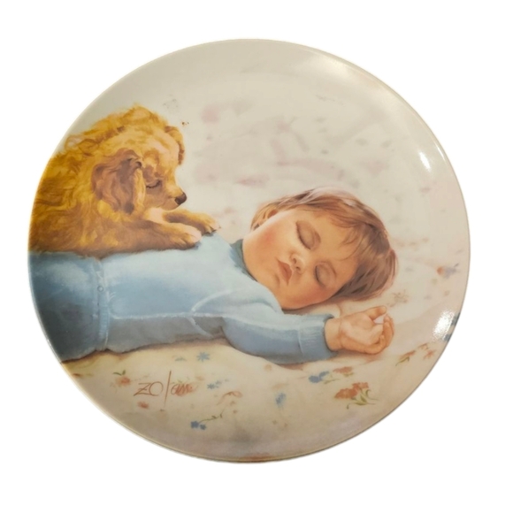 Donald Zolan Children & Pets Collection Plates by Pemberton & Oakes '84-'86 - Picture 10 of 11